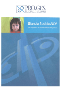 Bilancio Sociale Proges 2006