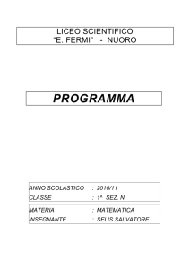 Programma Finale 1N 2011