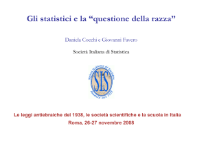 leggi razziali - Società Italiana Statistica
