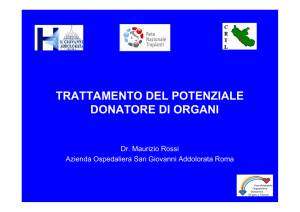 Assistenza al potenziale donatore d`Organi