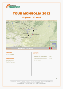 tour mongolia 2012