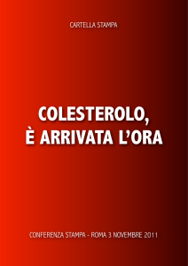 colesterolo, è arrivata l`ora