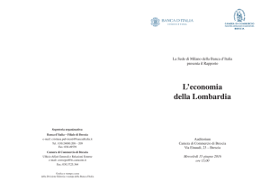 L`economia della Lombardia - Camera di Commercio di Brescia