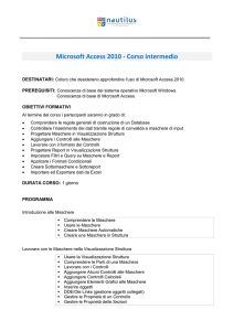 Microsoft Access 2010 - Corso intermedio