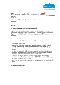 2 Risparmiare elettricità con lampade a LED