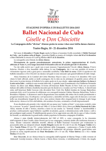 Ballet Nacional de Cuba Giselle e Don Chisciotte