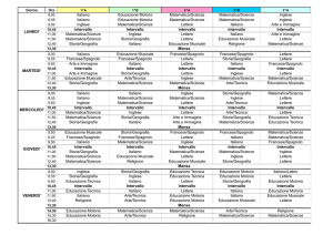 ORARIO MEDIE AS 12-13