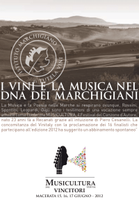 pdf i vini e la musica - IMT doc - Istituto Marchigiano di Tutela Vini
