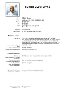 curriculum vitae - Comune di Racconigi