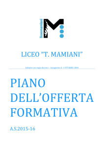 Piano dell`Offerta Formativa