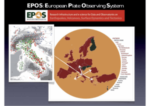 EPOS: European Plate Observing System