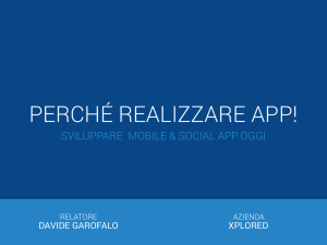 PERCHÉ REALIZZARE APP!