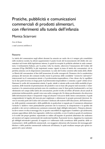 Pratiche, pubblicità e comunicazioni commerciali di prodotti