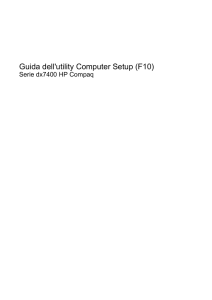 Guida dell`utility Computer Setup (F10)