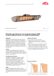 Pannello agli infrarossi con lampada alogena ELIR