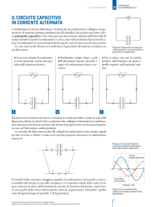 il circuito capacitivo in corrente alternata