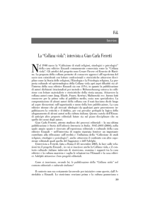 “Collana viola”: intervista a Gian Carla Ferretti