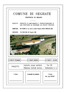 Relazione centrale termica - trattamento acqua