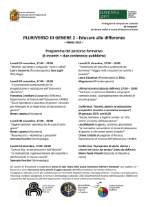 PLURIVERSO DI GENERE 2 - associazione Femminile Maschile