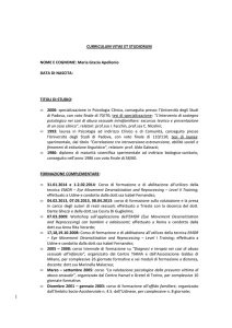 CV Apollonio 2014 - ex Azienda per l`Assistenza Sanitaria n. 1