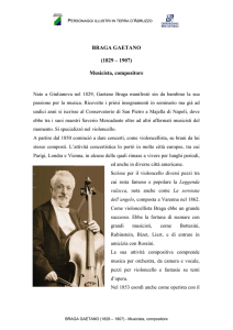 BRAGA GAETANO (1829 – 1907) Musicista