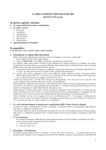 Le Discussioni Cristologiche dal II al VII secolo