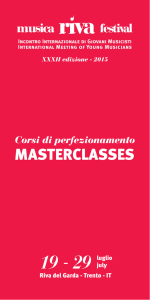 masterclasses - MusicaRivaFestival