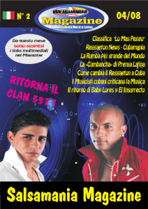 Salsamania Magazine N.25 " La Rivista Musicale