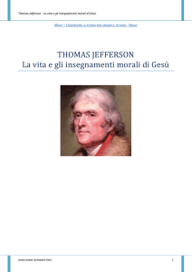 Thomas Jefferson - La vita e gli insegnamenti morali di Gesù