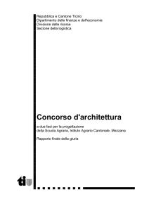Concorso d`architettura - Repubblica e Cantone Ticino