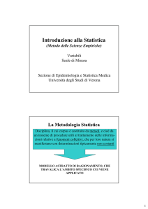 Introduzione alla Statistica - Università di Verona