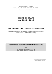 documento 15 maggio - Liceo Scientifico Torelli