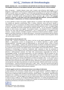 Ricerca 01/2013 - Istituto di Ortofonologia