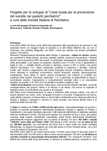 Gruppo di lavoro Suicidio - Società Italiana di Psichiatria