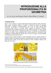 Proporzionalità in Geometria - LOSSTT-IN