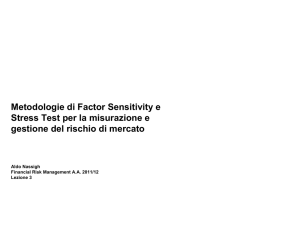 Metodologie di Factor Sensitivity e Stress Test per la