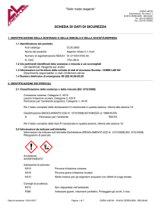 scheda di dati di sicurezza - Chem