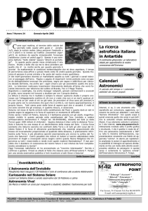 Polaris 24 - inverno 2003 - Associazione Tuscolana di Astronomia