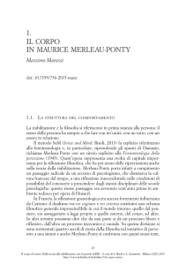 Il corpo in Maurice Merleau-Ponty