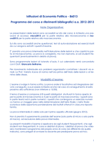 Programma definitivo a.a. 2012-2013