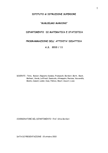 Programmazione dipartimento 2010_11