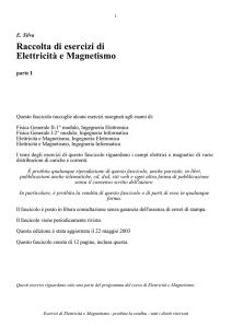 Raccolta di esercizi di Elettricità e Magnetismo