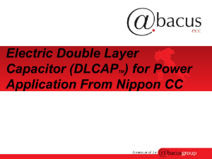Electric double layer capacitor for power application