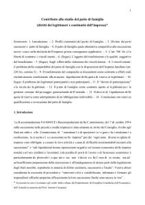 Obbligazioni e successioni nel patto di famiglia: aspetti e