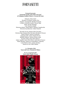 Fornasetti presenta “Il dissoluto punito ossia il Don Giovanni” di