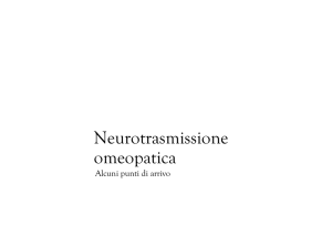 Neurotrasmissione omeopatica