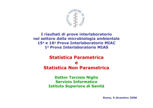 Statistica Parametrica e Statistica Non Parametrica