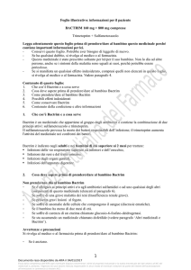 Foglio illustrativo: informazioni per il paziente BACTRIM 160 mg +