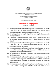 Verifica di Topografia - La pagina della Topografia