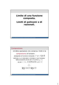 26. Limite di una funzione composta. Limiti di